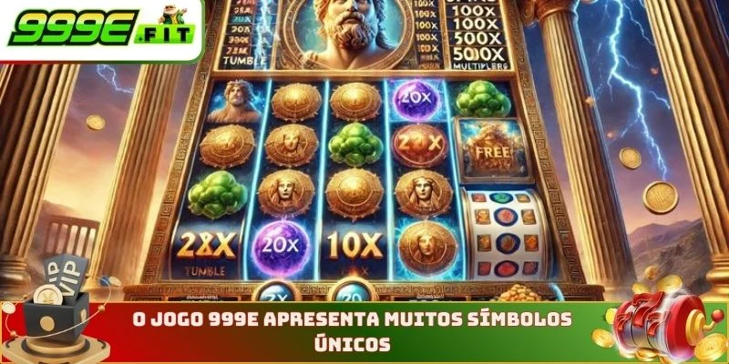 O jogo no 999E apresenta muitos símbolos únicos