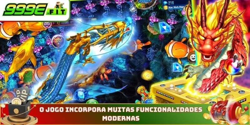 O jogo incorpora muitas funcionalidades modernas