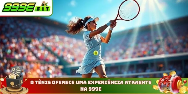 O tênis oferece uma experiência atraente na 999E
